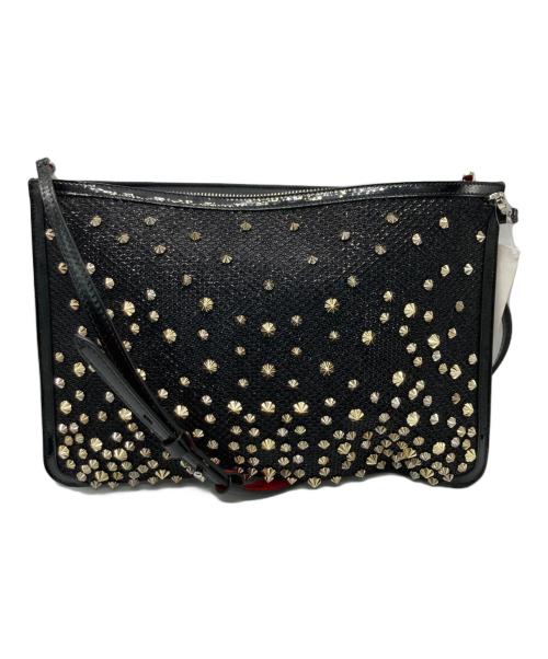 Christian Louboutin（クリスチャン・ルブタン）Christian Louboutin (クリスチャン・ルブタン) スパイクスタッズ付2WAYバッグ ブラックの古着・服飾アイテム