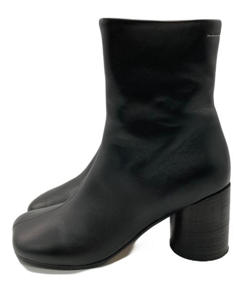 MM6 Maison Margiela（エムエムシックスメゾンマルジェラ）MM6 Maison Margiela (エムエムシックスメゾンマルジェラ) ショートブーツ ブラック サイズ:37の古着・服飾アイテム