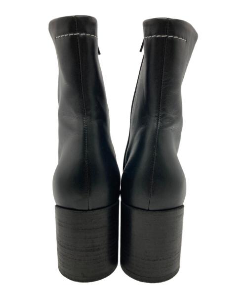 MM6 Maison Margiela（エムエムシックスメゾンマルジェラ）MM6 Maison Margiela (エムエムシックスメゾンマルジェラ) ショートブーツ ブラック サイズ:37の古着・服飾アイテム