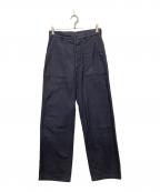 HYKEハイク）の古着「BACK SATIN BAKER PANTS」｜ネイビー