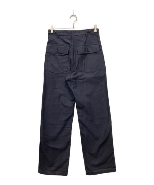 HYKE（ハイク）HYKE (ハイク) BACK SATIN BAKER PANTS ネイビー サイズ:XLの古着・服飾アイテム