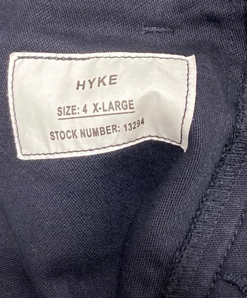 HYKE（ハイク）HYKE (ハイク) BACK SATIN BAKER PANTS ネイビー サイズ:XLの古着・服飾アイテム