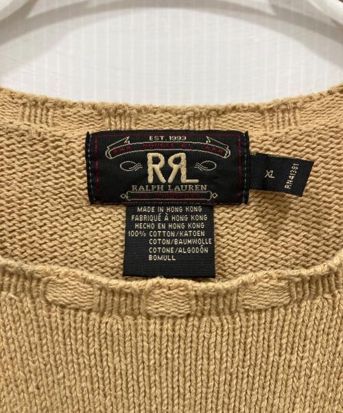 RRL（ダブルアールエル）RRL (ダブルアールエル) コットンニット ベージュ サイズ:ＸＬの古着・服飾アイテム