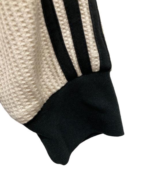 adidas（アディダス）adidas (アディダス) ワッフル クラシック トラックトップ ベージュ×ブラック サイズ:Lの古着・服飾アイテム