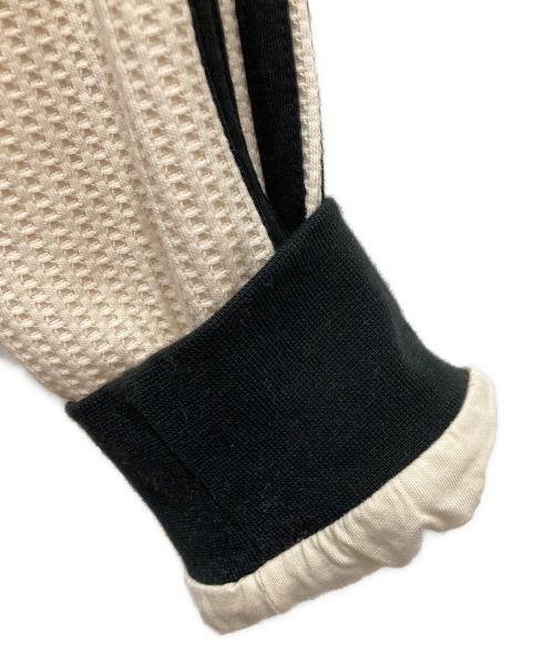 adidas（アディダス）adidas (アディダス) ワッフル クラシック トラックトップ ベージュ×ブラック サイズ:Lの古着・服飾アイテム