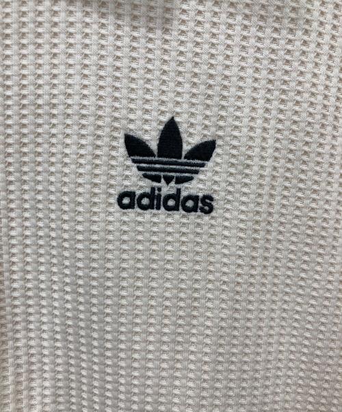 adidas（アディダス）adidas (アディダス) ワッフル クラシック トラックトップ ベージュ×ブラック サイズ:Lの古着・服飾アイテム