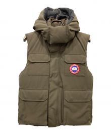 CANADA GOOSE（カナダグース）の古着「HUDSON ダウンベスト」｜カーキ