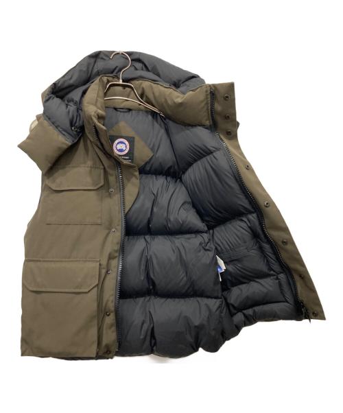 CANADA GOOSE（カナダグース）CANADA GOOSE (カナダグース) HUDSON ダウンベスト カーキ サイズ:Mの古着・服飾アイテム