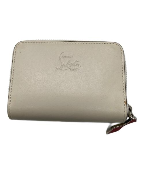 Christian Louboutin（クリスチャン・ルブタン）Christian Louboutin (クリスチャン・ルブタン) PANETTONE コインケース ホワイト×レッドの古着・服飾アイテム