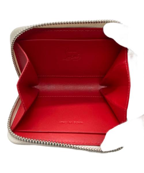Christian Louboutin（クリスチャン・ルブタン）Christian Louboutin (クリスチャン・ルブタン) PANETTONE コインケース ホワイト×レッドの古着・服飾アイテム