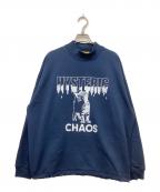Hysteric Glamourヒステリックグラマー）の古着「CHAOSモックネックスウェット」｜ネイビー