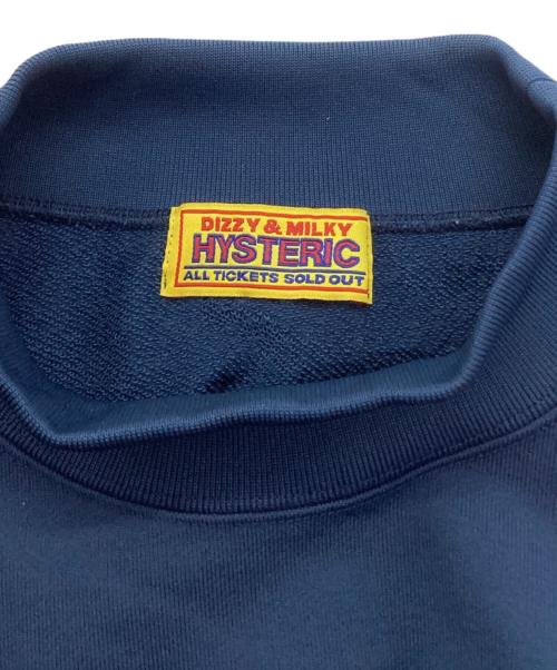 Hysteric Glamour（ヒステリックグラマー）Hysteric Glamour (ヒステリックグラマー) CHAOSモックネックスウェット ネイビー サイズ:Freeの古着・服飾アイテム