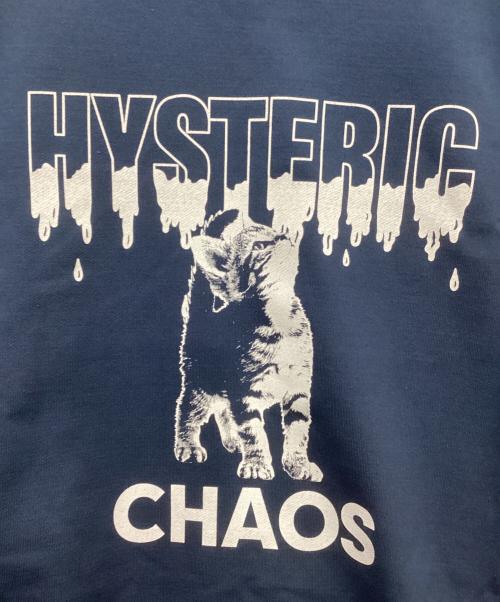 Hysteric Glamour（ヒステリックグラマー）Hysteric Glamour (ヒステリックグラマー) CHAOSモックネックスウェット ネイビー サイズ:Freeの古着・服飾アイテム