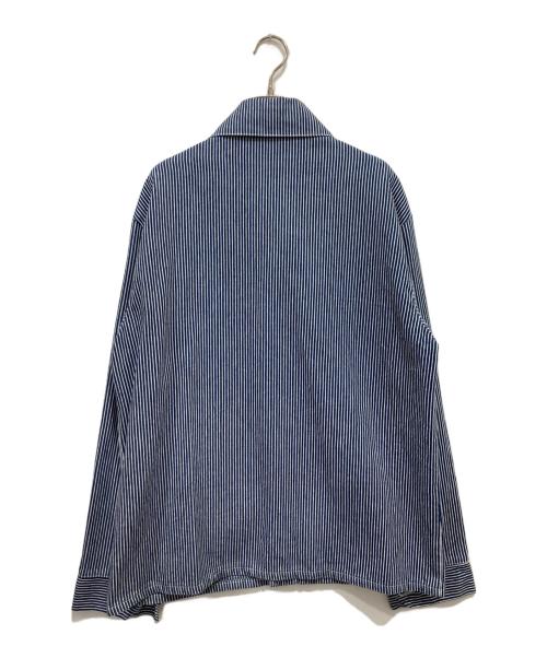 Pointer（ポインター）POINTER (ポインター) ヒッコリーカバーオール インディゴ サイズ:Mの古着・服飾アイテム