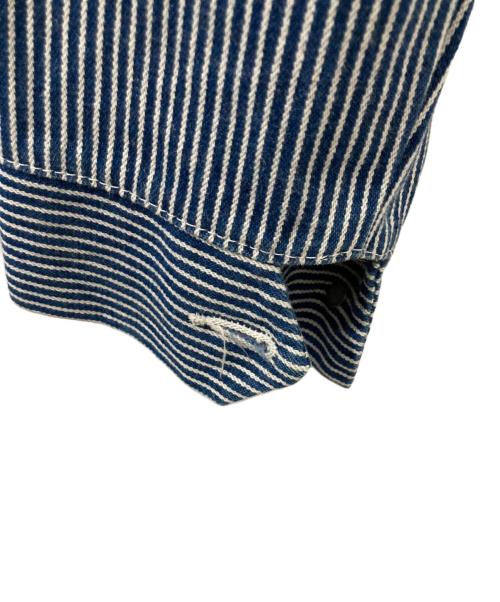 Pointer（ポインター）POINTER (ポインター) ヒッコリーカバーオール インディゴ サイズ:Mの古着・服飾アイテム