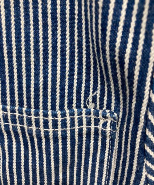 Pointer（ポインター）POINTER (ポインター) ヒッコリーカバーオール インディゴ サイズ:Mの古着・服飾アイテム