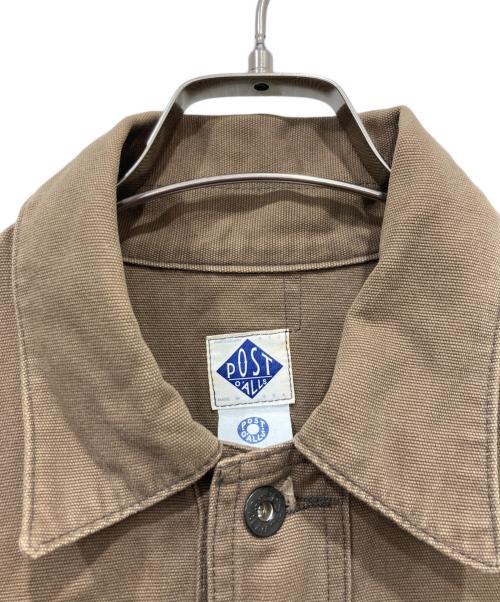 POST O'ALLS（ポストオーバーオールズ）POST O'ALLS (ポストオーバーオールズ) カバーオール ブラウン サイズ:Ｓの古着・服飾アイテム