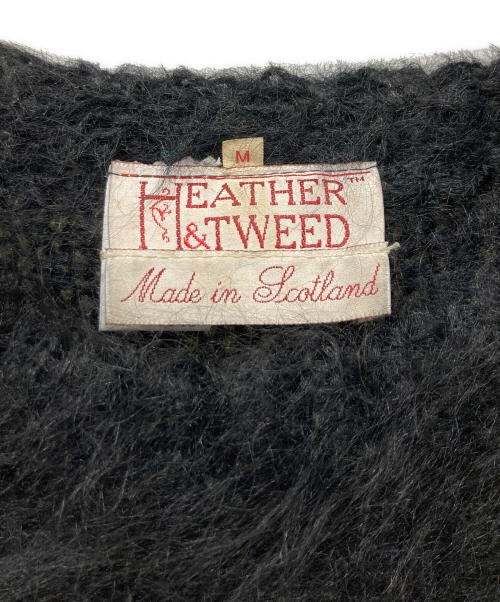 HEATHER & TWEED（ヘザーアンドツイード）HEATHER & TWEED (ヘザーアンドツイード) モヘヤニット ブラック サイズ:Mの古着・服飾アイテム