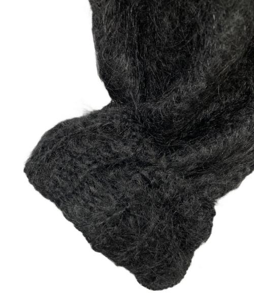 HEATHER & TWEED（ヘザーアンドツイード）HEATHER & TWEED (ヘザーアンドツイード) モヘヤニット ブラック サイズ:Mの古着・服飾アイテム