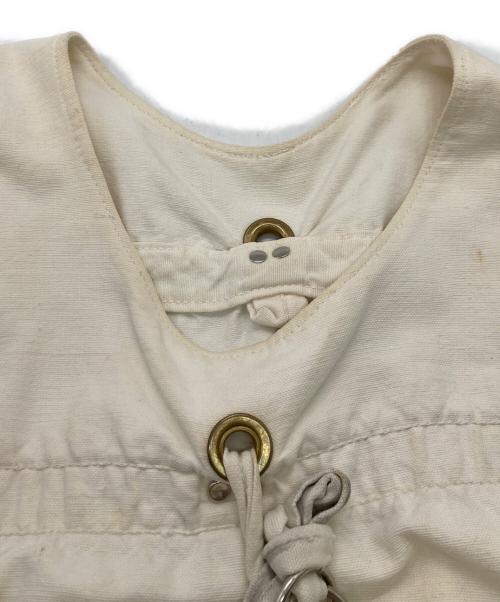 USED（USED）USED (USED) ニュースペーパーベスト ベージュ サイズ:FREEの古着・服飾アイテム