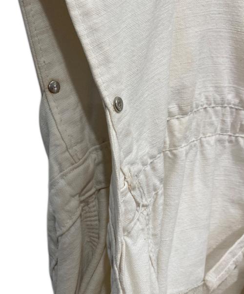 USED（USED）USED (USED) ニュースペーパーベスト ベージュ サイズ:FREEの古着・服飾アイテム