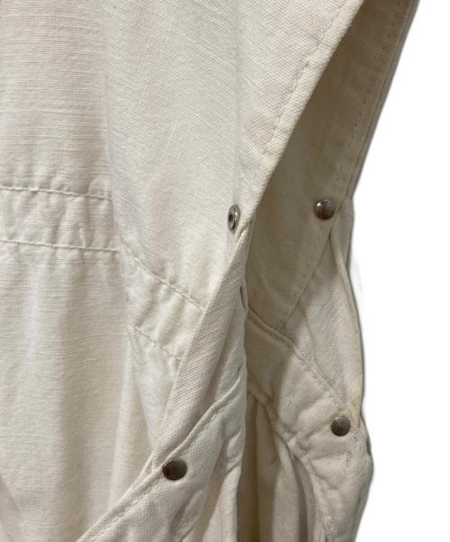USED（USED）USED (USED) ニュースペーパーベスト ベージュ サイズ:FREEの古着・服飾アイテム