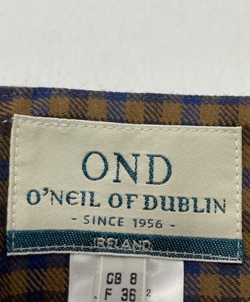 O'NEIL OF DUBLIN（オニールオブダブリン）O'NEIL OF DUBLIN (オニールオブダブリン) GUN CLUB KILT MINI SKIRT ブラウン サイズ:F36の古着・服飾アイテム