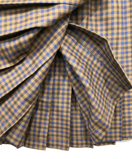 O'NEIL OF DUBLIN（オニールオブダブリン）O'NEIL OF DUBLIN (オニールオブダブリン) GUN CLUB KILT MINI SKIRT ブラウン サイズ:F36の古着・服飾アイテム