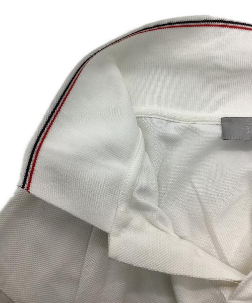 DIOR HOMME（ディオール オム）DIOR HOMME (ディオール オム) BEE刺繍長袖ポロシャツ ホワイト サイズ:Sの古着・服飾アイテム