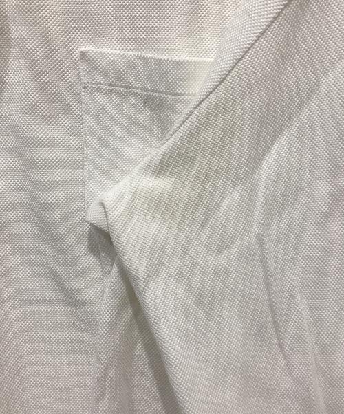 DIOR HOMME（ディオール オム）DIOR HOMME (ディオール オム) BEE刺繍長袖ポロシャツ ホワイト サイズ:Sの古着・服飾アイテム