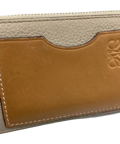 LOEWE（ロエベ）LOEWE (ロエベ) コインカードホルダー グレージュ・ブラウンの古着・服飾アイテム