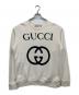 GUCCI（グッチ）の古着「インターロッキングG オーバーサイズ スウェットシャツ」｜アイボリー