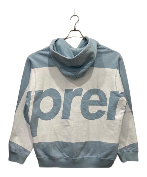 SUPREME（シュプリーム）Supreme (シュプリーム) Big Logo Hooded Sweatshirt　21SS ブルー サイズ:Mの古着・服飾アイテム