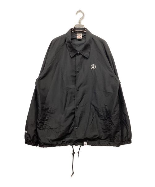 A BATHING APE（アベイシングエイプ）A BATHING APE (アベイシングエイプ) ナイロンコーチジャケット ブラック サイズ:XLの古着・服飾アイテム