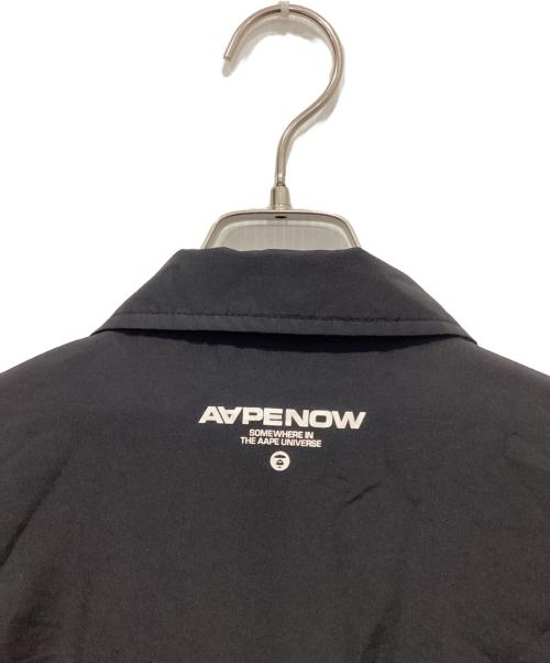 A BATHING APE（アベイシングエイプ）A BATHING APE (アベイシングエイプ) ナイロンコーチジャケット ブラック サイズ:XLの古着・服飾アイテム