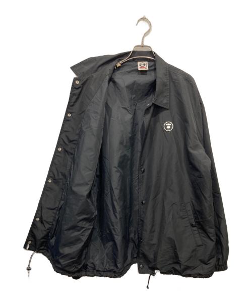 A BATHING APE（アベイシングエイプ）A BATHING APE (アベイシングエイプ) ナイロンコーチジャケット ブラック サイズ:XLの古着・服飾アイテム