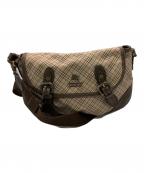 BURBERRY BLUE LABELバーバリー ブルー レーベル）の古着「2WAYチェックショルダーバッグ」｜ベージュ×ブラウン