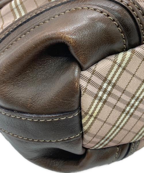 BURBERRY BLUE LABEL（バーバリー ブルー レーベル）BURBERRY BLUE LABEL (バーバリー ブルー レーベル) 2WAYチェックショルダーバッグ ベージュ×ブラウンの古着・服飾アイテム