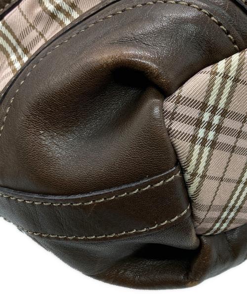 BURBERRY BLUE LABEL（バーバリー ブルー レーベル）BURBERRY BLUE LABEL (バーバリー ブルー レーベル) 2WAYチェックショルダーバッグ ベージュ×ブラウンの古着・服飾アイテム