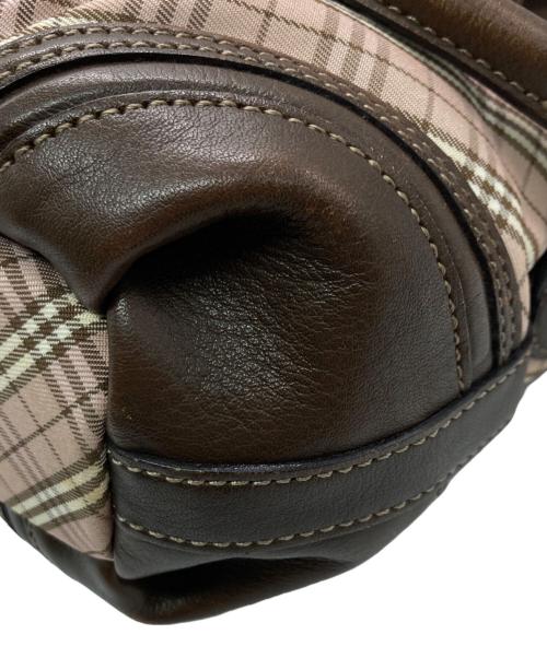 BURBERRY BLUE LABEL（バーバリー ブルー レーベル）BURBERRY BLUE LABEL (バーバリー ブルー レーベル) 2WAYチェックショルダーバッグ ベージュ×ブラウンの古着・服飾アイテム