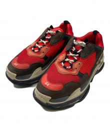 BALENCIAGA（バレンシアガ）の古着「ローカットスニーカー」｜レッド・ダークブラウン