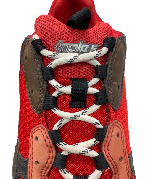 BALENCIAGA（バレンシアガ）BALENCIAGA (バレンシアガ) ローカットスニーカー レッド・ダークブラウン サイズ:29の古着・服飾アイテム