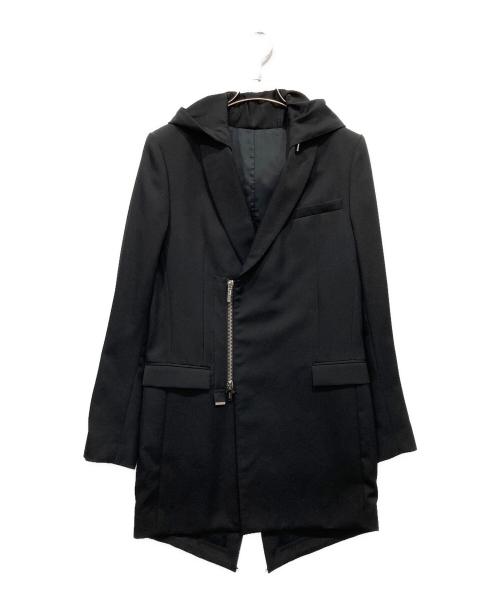 DIOR HOMME（ディオール オム）DIOR HOMME (ディオール オム) フード付きジップアップコート ブラック サイズ:46の古着・服飾アイテム