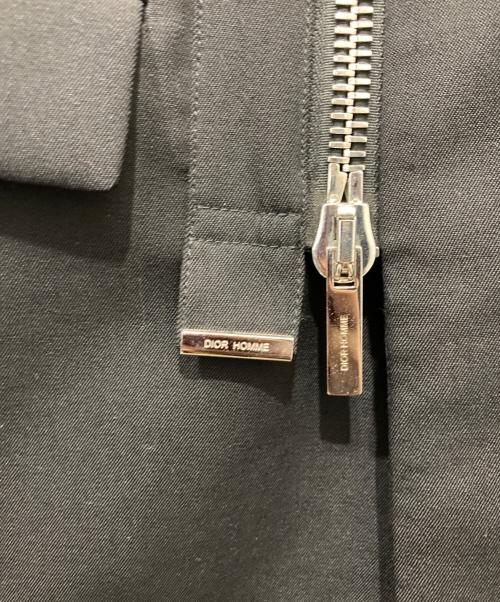 DIOR HOMME（ディオール オム）DIOR HOMME (ディオール オム) フード付きジップアップコート ブラック サイズ:46の古着・服飾アイテム