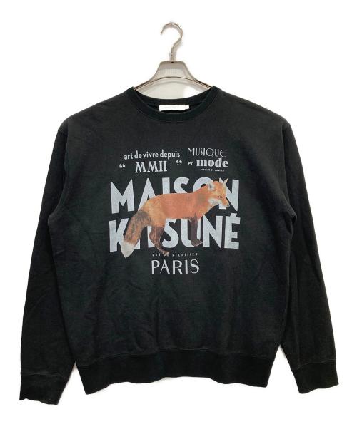 maison kitsune（メゾンキツネ）Maison Kitsuné (メゾンキツネ) JP EXCLUSIVE FOX ブラック サイズ:Lの古着・服飾アイテム