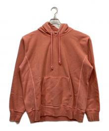AURALEE（オーラリー）の古着「SUPER MILLED SWEAT P/O PARKA / スーパー ミルド スウェット パーカー」｜ピンク