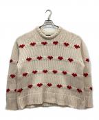 NKNITンニット）の古着「ハートパターンニット」｜ベージュ