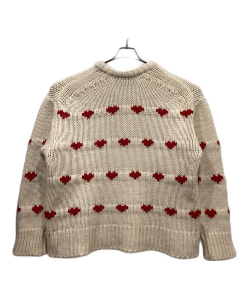 NKNIT（ンニット）NKNIT (ンニット) ハートパターンニット ベージュの古着・服飾アイテム