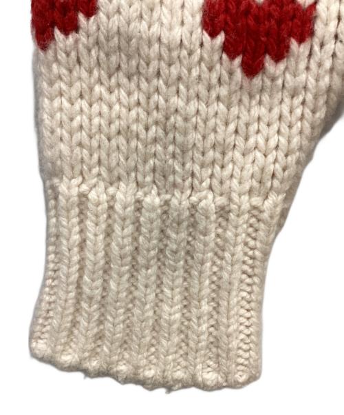NKNIT（ンニット）NKNIT (ンニット) ハートパターンニット ベージュの古着・服飾アイテム