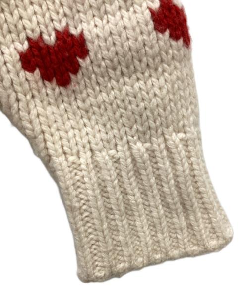 NKNIT（ンニット）NKNIT (ンニット) ハートパターンニット ベージュの古着・服飾アイテム
